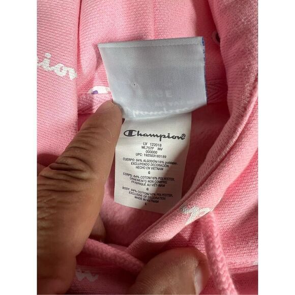 Vintage Y2K reverse weave champion sweater, pink size L - Picture 3 of 8